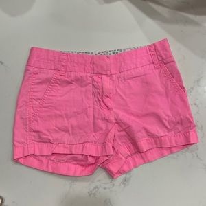 J Crew womens 3” pink chino shorts